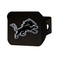 NFL - Detroit Lions  Black Metal Hitch Cover