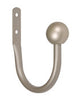 Kenney Pewter Silver Ball End Drapery Holdback 3.46 in. L