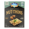 Blue Diamond - Artesion Nut Thins - Flax Seed - Case of 12 - 4.25 oz.