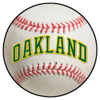 MLB - Oakland Athletics Retro Collection Baseball Rug - 27in. Diameter - (1981)