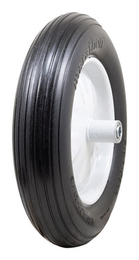 Marathon Ribbed Tread Polyurethane 500 lbs. Capacity Wheelbarrow Tire for 15.5 Dia. in. Wheel