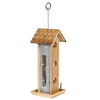 Perky-Pet Tin Jay Wild Bird 2 lb Wood Twig Bird Feeder 6 ports (Pack of 2)