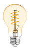 GE A19 E26 (Medium) Filament LED Bulb Amber Warm White 60 Watt Equivalence 1 pk