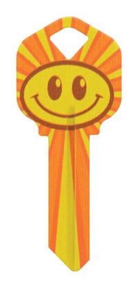 Hillman Wackey Smiley Face House/Office Universal Key Blank Single (Pack of 6).