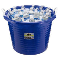 Rough & Rugged 17 gal. Blue Rope Handle Tub (Pack of 6)