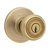 Kwikset Tylo Antique Brass Entry Knobs 1-3/4 in.