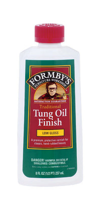 Formby's Oil-Based Low Luster Clear Low Gloss Amber Tung Oil 0.5 pt. Transparent Oil-Based (Pack of 6)