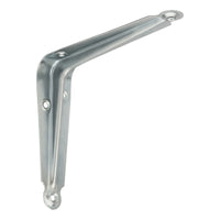 National Hardware Silver Steel Shelf Bracket 6 in. L 25 lb.