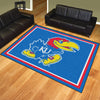 University of Kansas 8ft. x 10 ft. Plush Area Rug