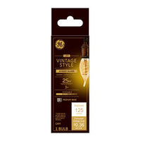 GE CAM E26 (Medium) Filament LED Bulb Amber Warm White 25 Watt Equivalence 1 pk