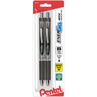 Pentel BL80BP2A 1.0mm Black EnerGelÂ® RTX Retractable Liquid Gel Pen 2 Pack