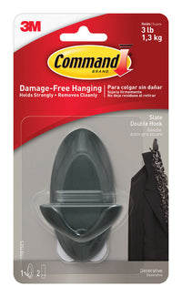 3M Command Medium Plastic Hook 3-1/4 in. L 1 pk