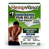 Hempvana Cold As Ice White Pain Relief Patch Large