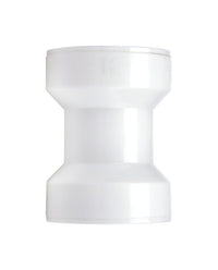 Keeney Insta-Plumb 1-1/2 in. Dia. White Plastic Straight Coupling