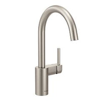 Spot resist stainless one-handle high arc kitchen faucet