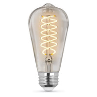 Feit ST19 E26 (Medium) Filament LED Bulb Soft White 60 Watt Equivalence 2 pk