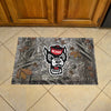 North Carolina State University Wolfpack Camo Rubber Scraper Door Mat