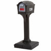 Simplay3 Polymer Post Mount Black Mailbox And Post