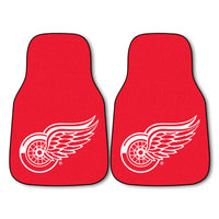 NHL - Detroit Red Wings Carpet Car Mat Set - 2 Pieces