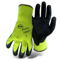 Boss Frosty Grip Unisex Outdoor Work Gloves High-Vis Green L 1 pair