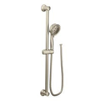 Brushed nickel eco-performance handshower handheld shower