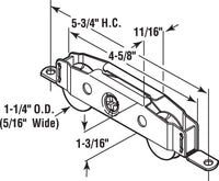 Prime-Line 1-1/4 in. D X 0.31 in. L Steel Roller Assembly 1 pk