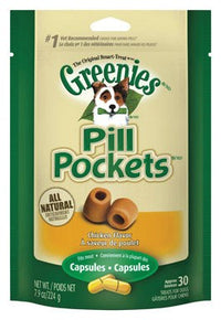 Greenies Pill Pockets Chicken Treats For Dog 7.9 oz 30 pk