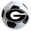 University of Georgia Black Soccer Ball Rug - 27in. Diameter