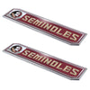 Florida State University 2 Piece Heavy Duty Alumnium Truck Emblem Set