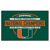 University of Miami Dynasty Rug - 19in. X 30in.