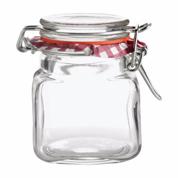 Glass Spice Jar with Hinge, 3 oz