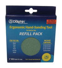 Blue Dolphin 5 in.   W Assorted Grit Palm Sanding Pad