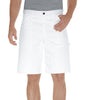 Dickies Men's Cotton Painter's Shorts White 30x11