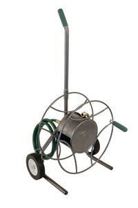 Lewis 100 ft. Silver Wall Mounted Hose Reel