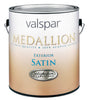 Valspar Medallion Satin White Paint and Primer in One Exterior 1 qt