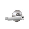 Schlage Elan Satin Chrome Entry Lockset 1-3/4 in.