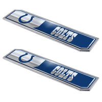 NFL - Indianapolis Colts 2 Piece Heavy Duty Alumnium Truck Emblem Set