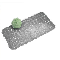 iDesign Pebblz Polished Graphite Bath Mat Plastic 0.5 in. H X 26.5 in. L