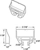 Prime-Line 1-1/8 in. L Polyethylene Center Guide Drawer Track Guide 1 pk