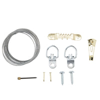 KB2546 Picture Hanging Kit with 30 lb. Weight Capacity - Brass