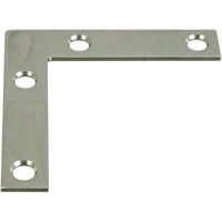 117BC 2-1/2" x 1/2" Flat Corner Brace - Zinc Plated