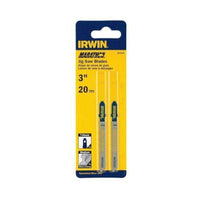 Irwin Marathon 3 in. Bi-Metal T-Shank Jig Saw Blade 20 TPI 2 pk