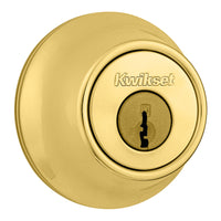 Kwikset Polished Brass Metal Deadbolt