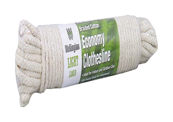 Wellington Braided Cotton Clothesline Rope 7/32 X 200