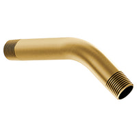 Brushed gold shower arm