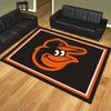 MLB - Baltimore Orioles 8ft. x 10 ft. Plush Area Rug