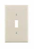 Leviton Almond 1 gang Nylon Toggle Wall Plate 10 pk