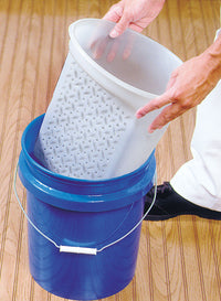 Encore White 5 gal Paint Pail Liner with Roller Grid