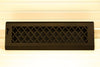 Steelcrest Designer 18-Inch Oil-Rubbed Bronze Baseboard Vent With Air-Volume Damper & Concealed Mounting Holes