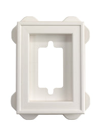 Builders Edge 8 in. H X 6-5/16 in. L Prefinished White Copolymer Mounting Block